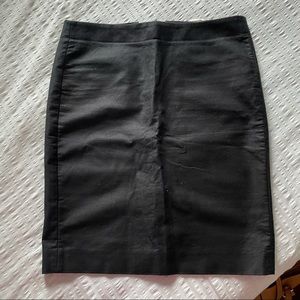 Like New J. Crew Pencil Skirt Black Size 8
